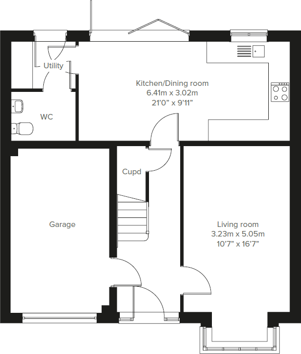 Avalon Road,
Mansfield,
NG19 6FN floorplan