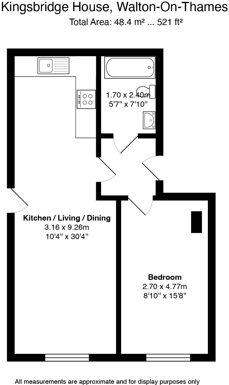 Kingsbridge Road, Walton-On-Thames, KT12 floorplan