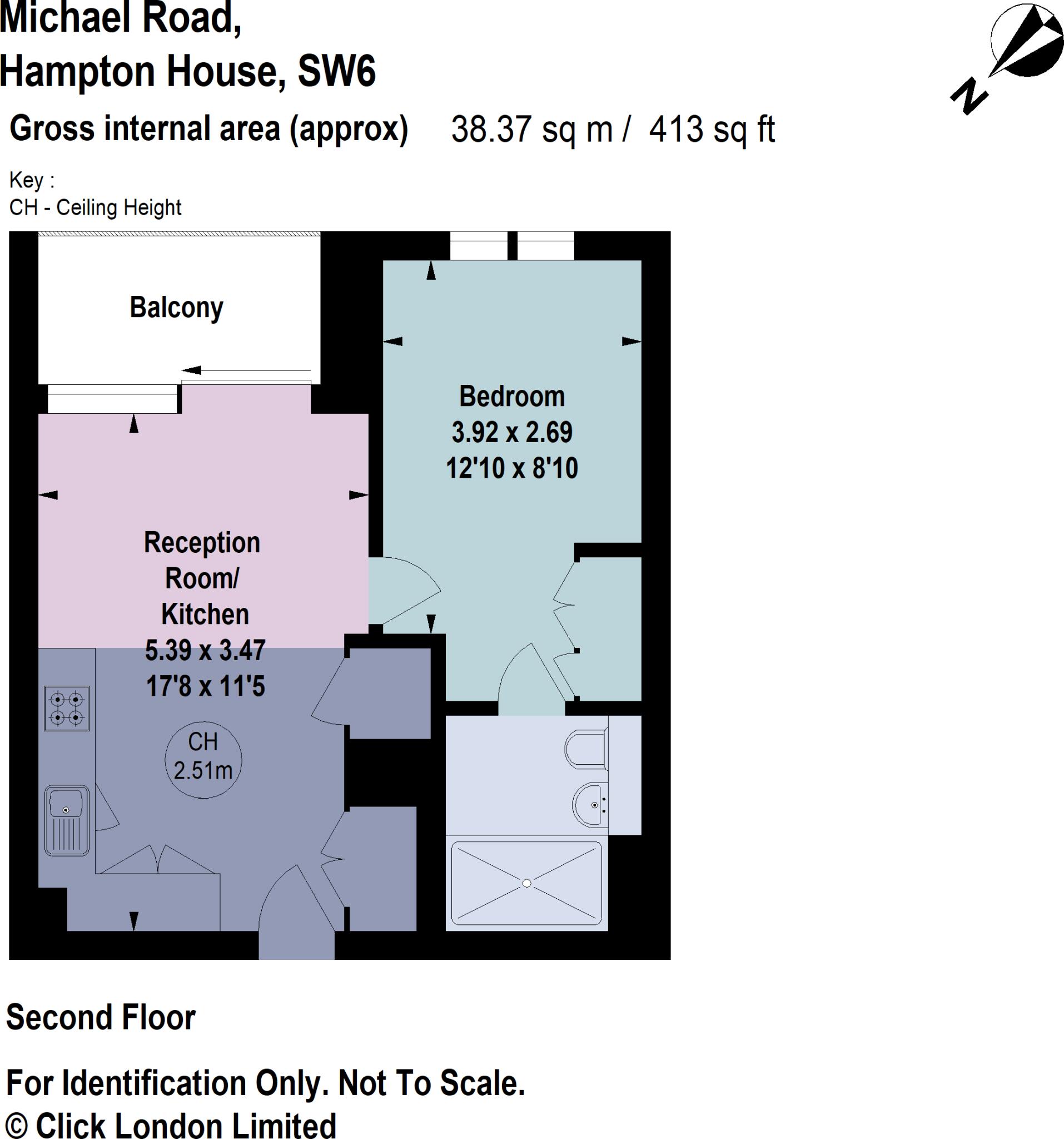 Michael Road, Hampton House, Fulham, London, SW6 floorplan