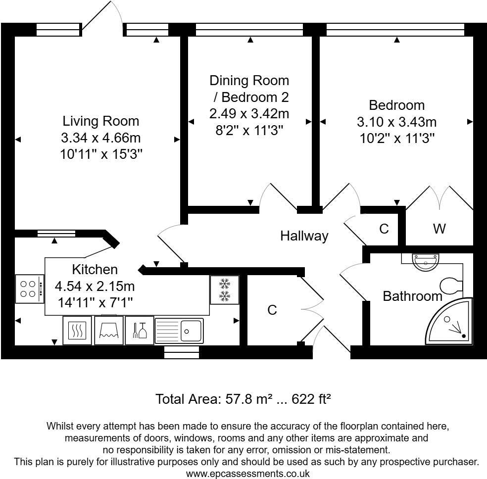 Upper Weston, Bath floorplan