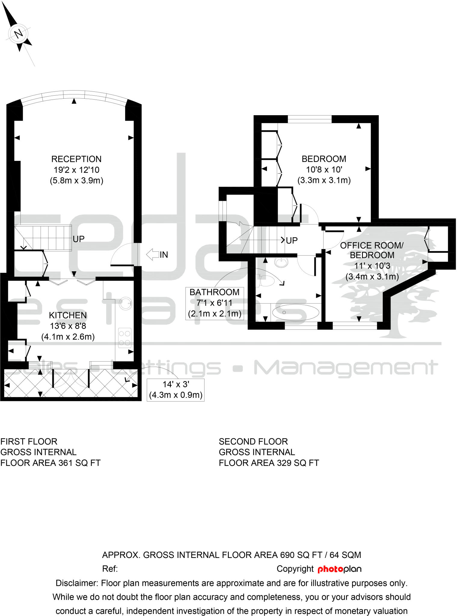 Ranulf Road, West Hampstead NW2 floorplan