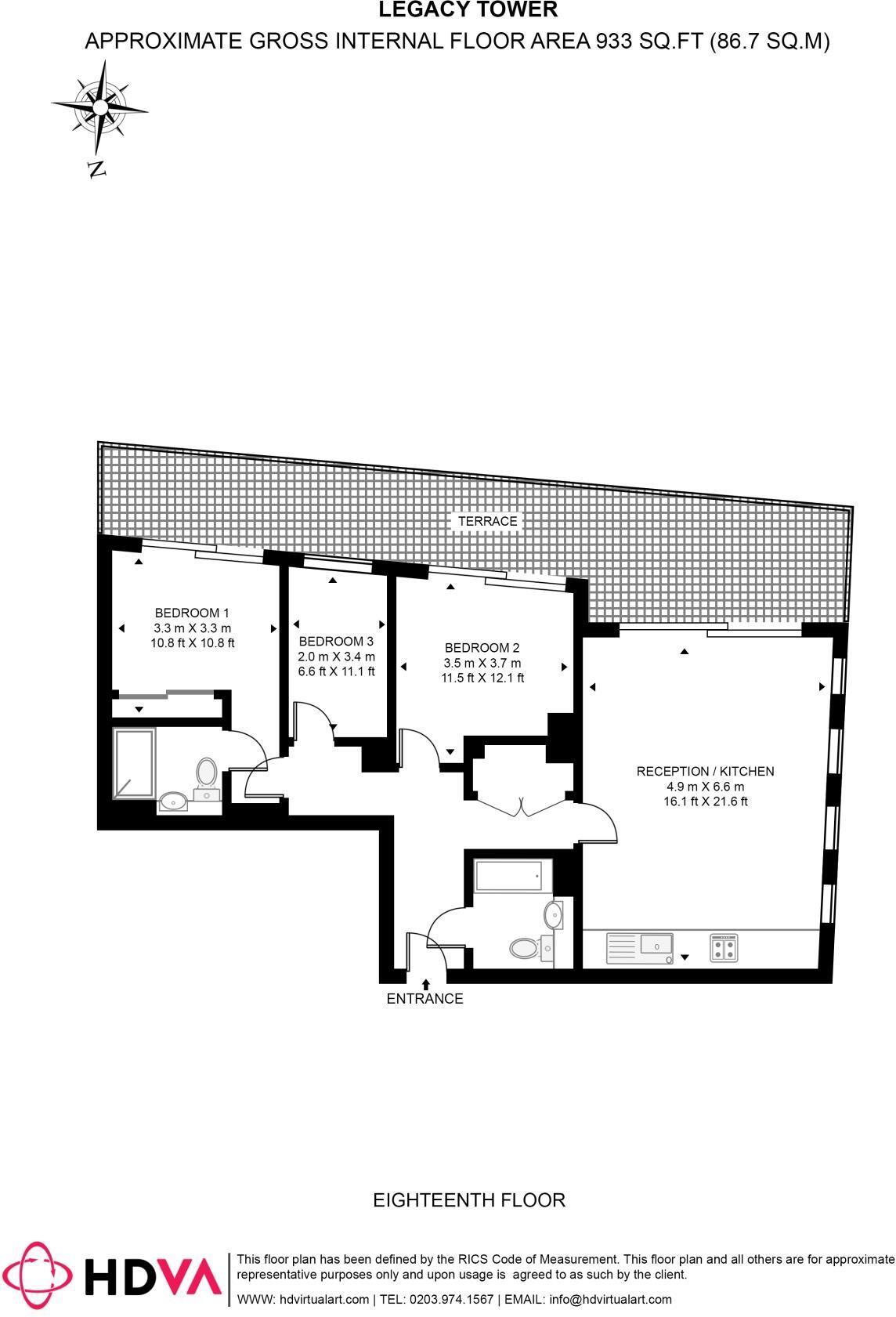 Legacy Tower, Great Eastern Road, Stratford, Newham, London floorplan