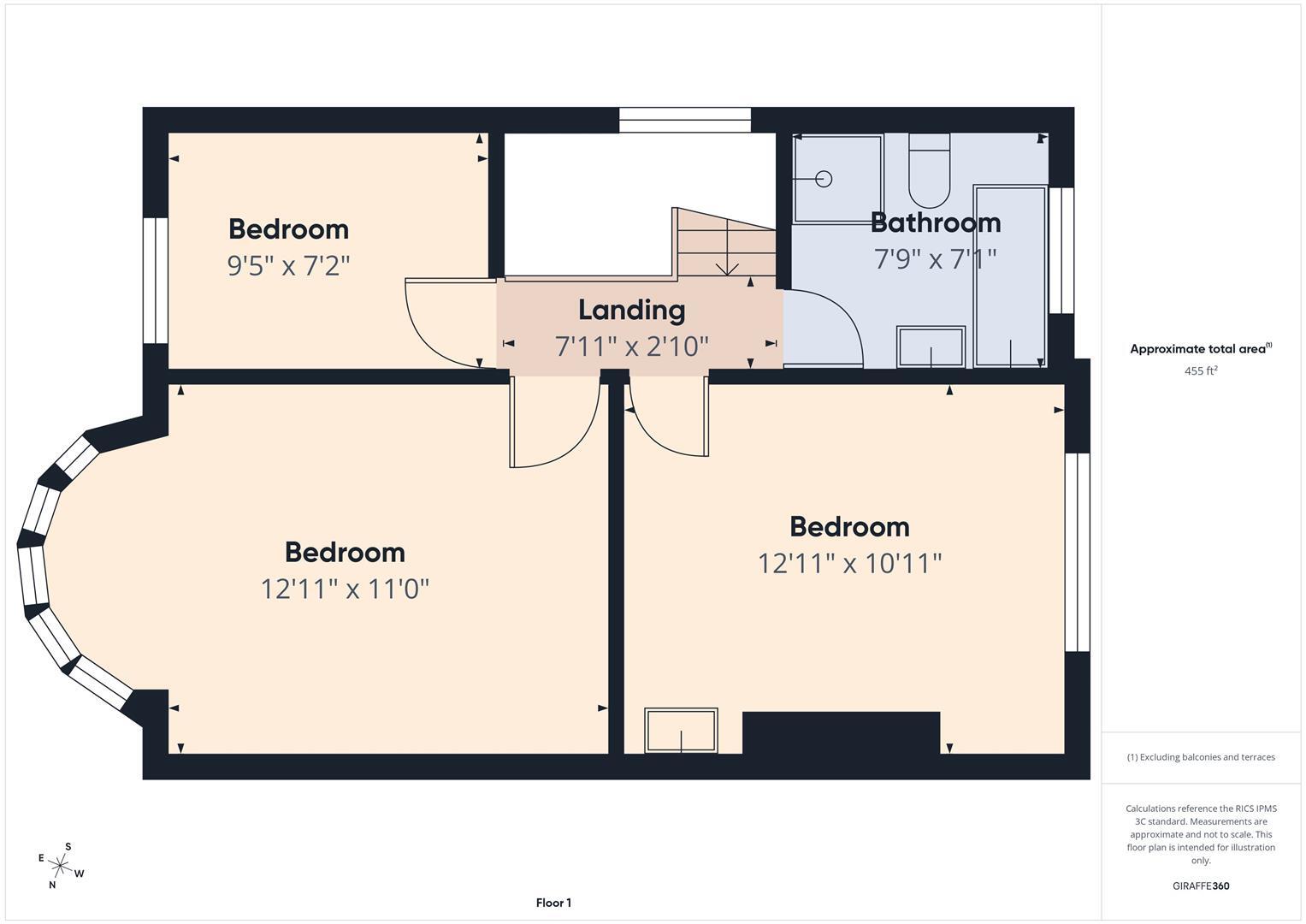 Ivanhoe, Whitley Bay floorplan
