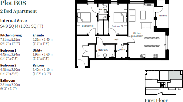 Plot B08, Apt Block B, St Andrews West, St Andrews floorplan