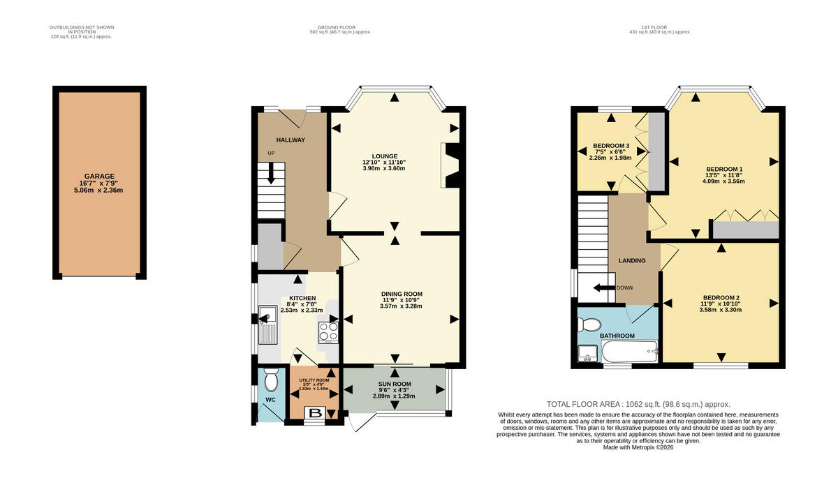 Columbia Road, Bournemouth, BH10 4 floorplan