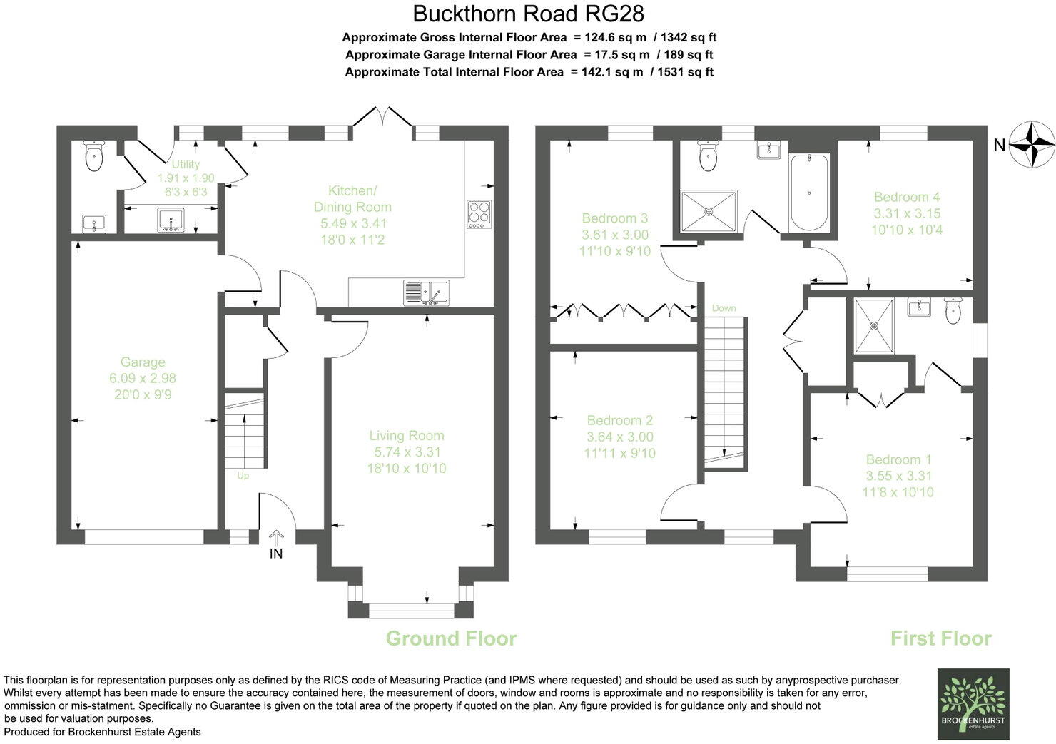 Buckthorn Road, Whitchurch, Hampshire, RG28 7FZ floorplan