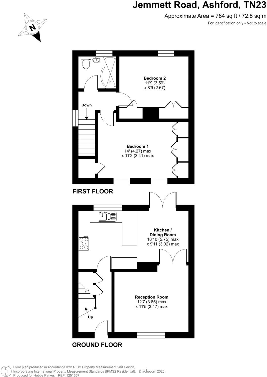 Jemmett Road, Ashford, Kent, TN23 floorplan