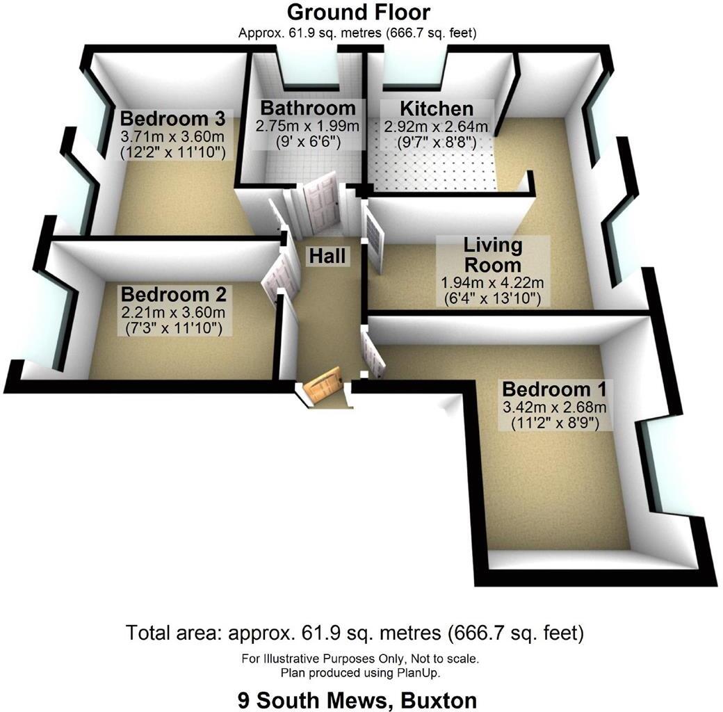 South Mews, South Street, Buxton floorplan