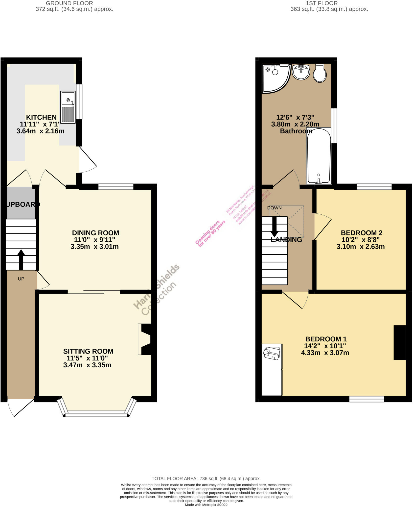 Trafalgar Street West, Scarborough, North Yorkshire, YO12 floorplan