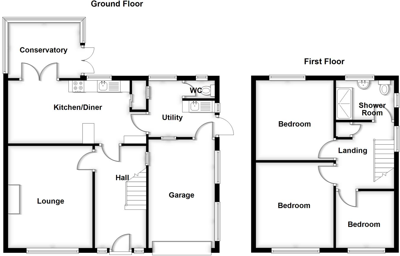 Langford Avenue, Bayston Hill, Shrewsbury floorplan