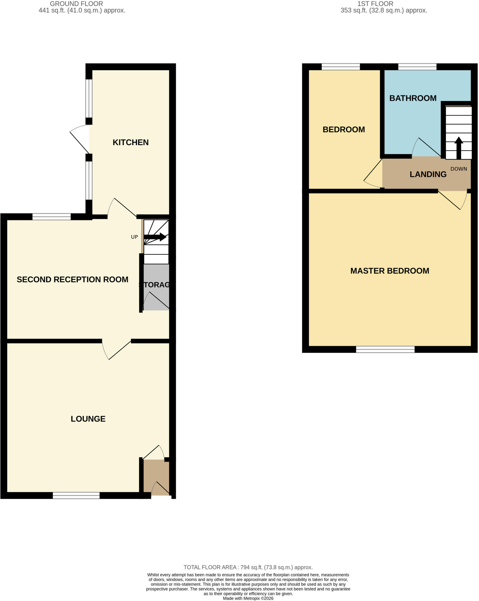 75 Oldham Road, Grasscroft, OL4 4JF floorplan