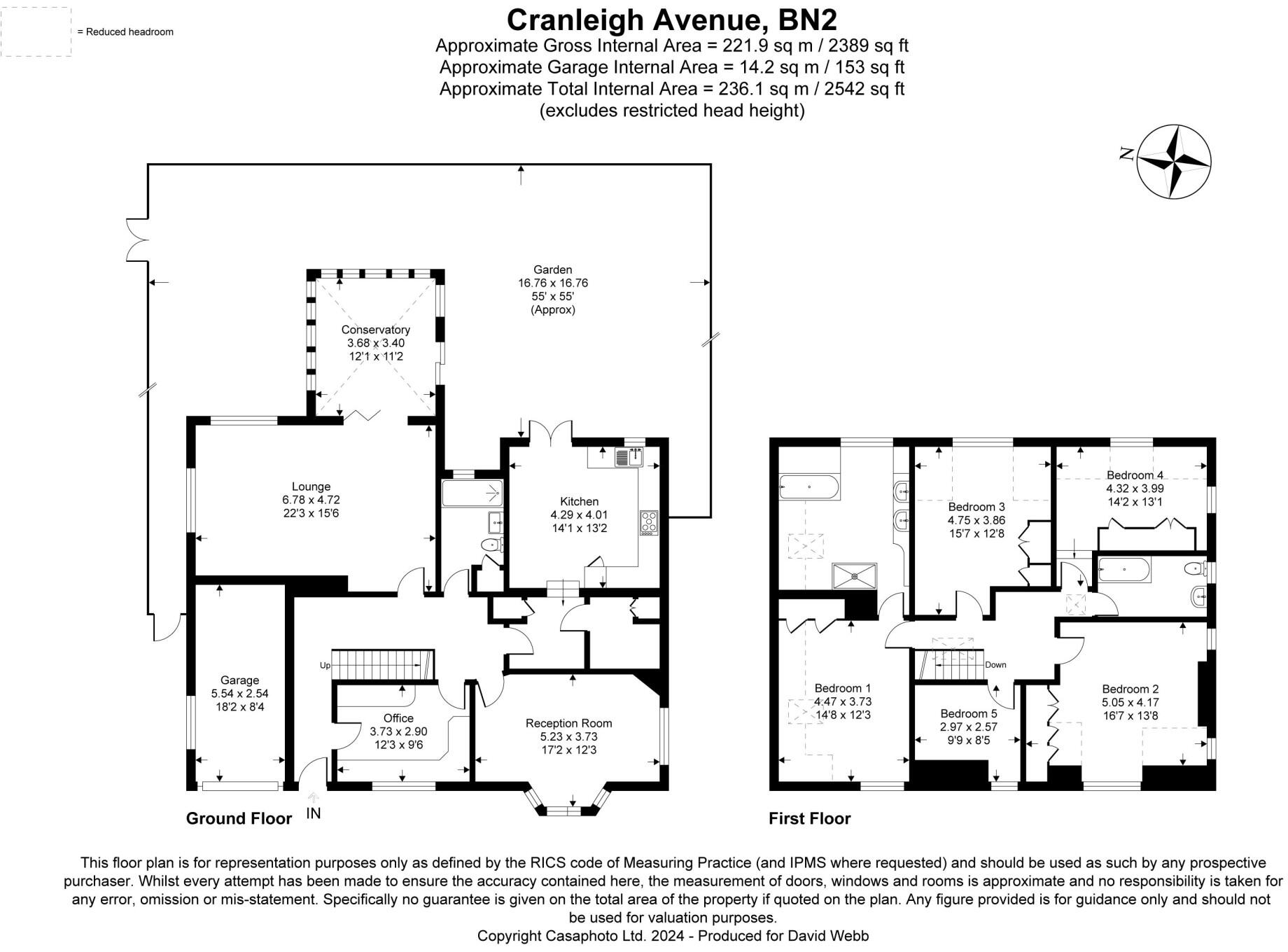 Cranleigh Avenue, Rottingdean Brighton, East Sussex, BN2 floorplan