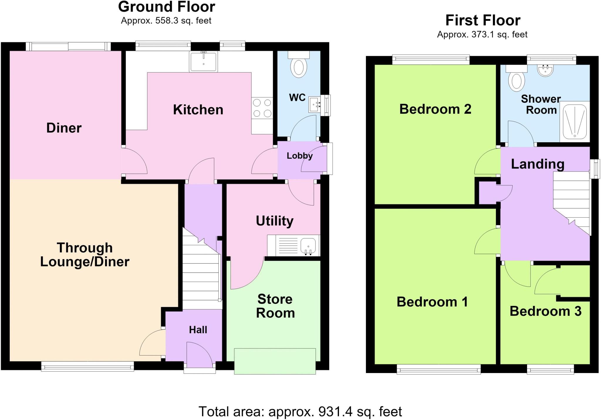 The Parkway, Shelfield floorplan