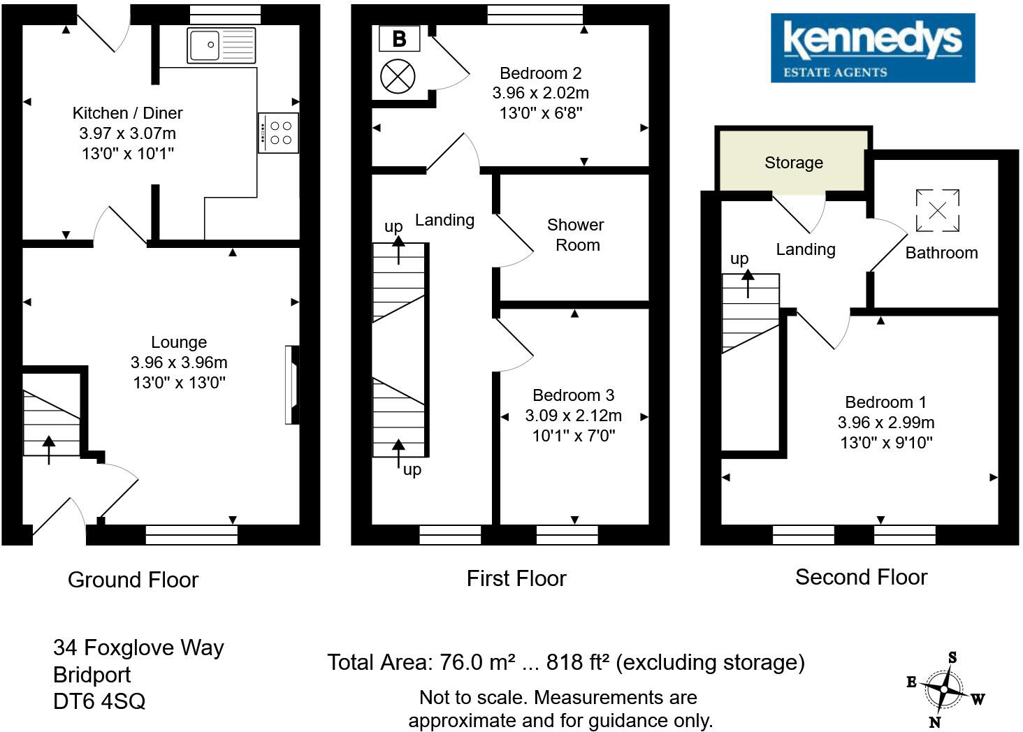 34, Foxglove Way, Bridport floorplan
