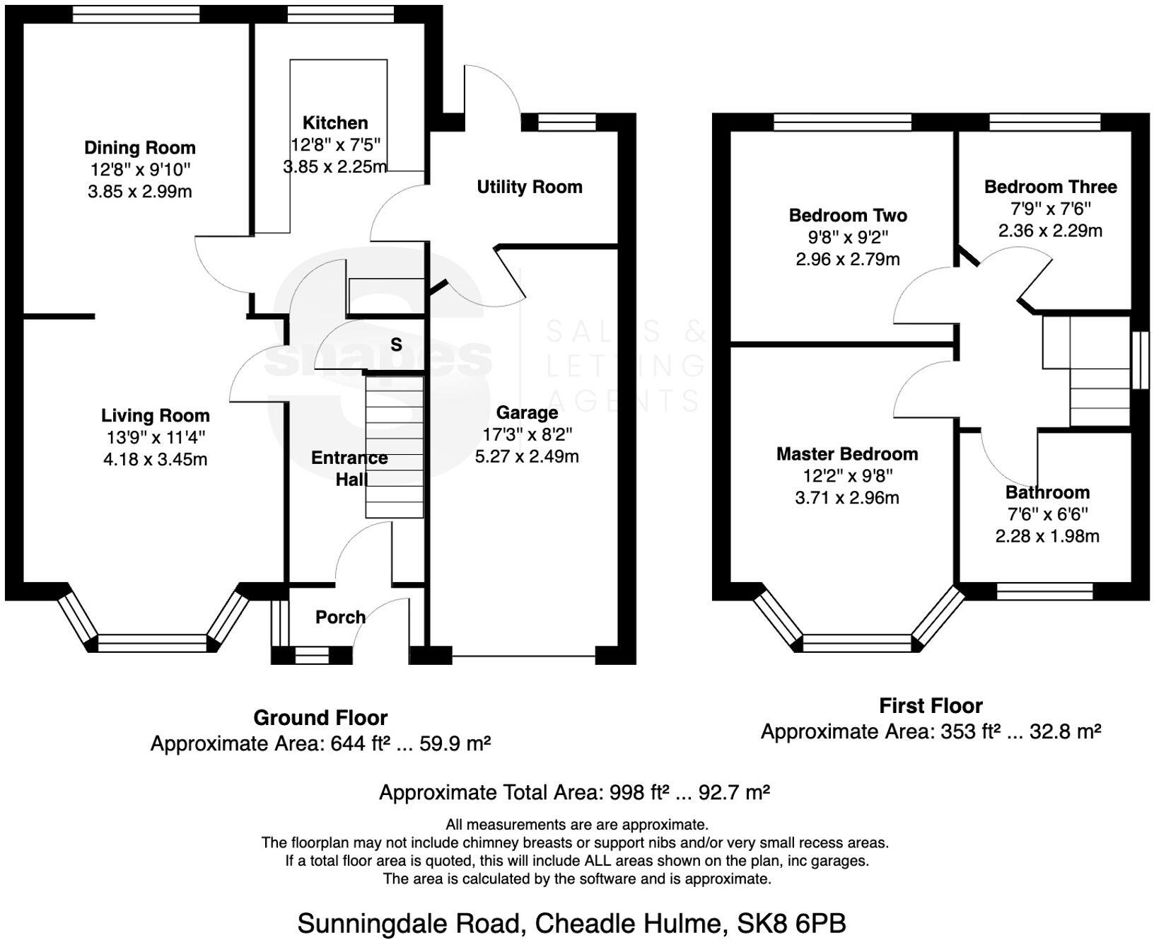 Sunningdale Road, Cheadle Hulme, SK8 floorplan