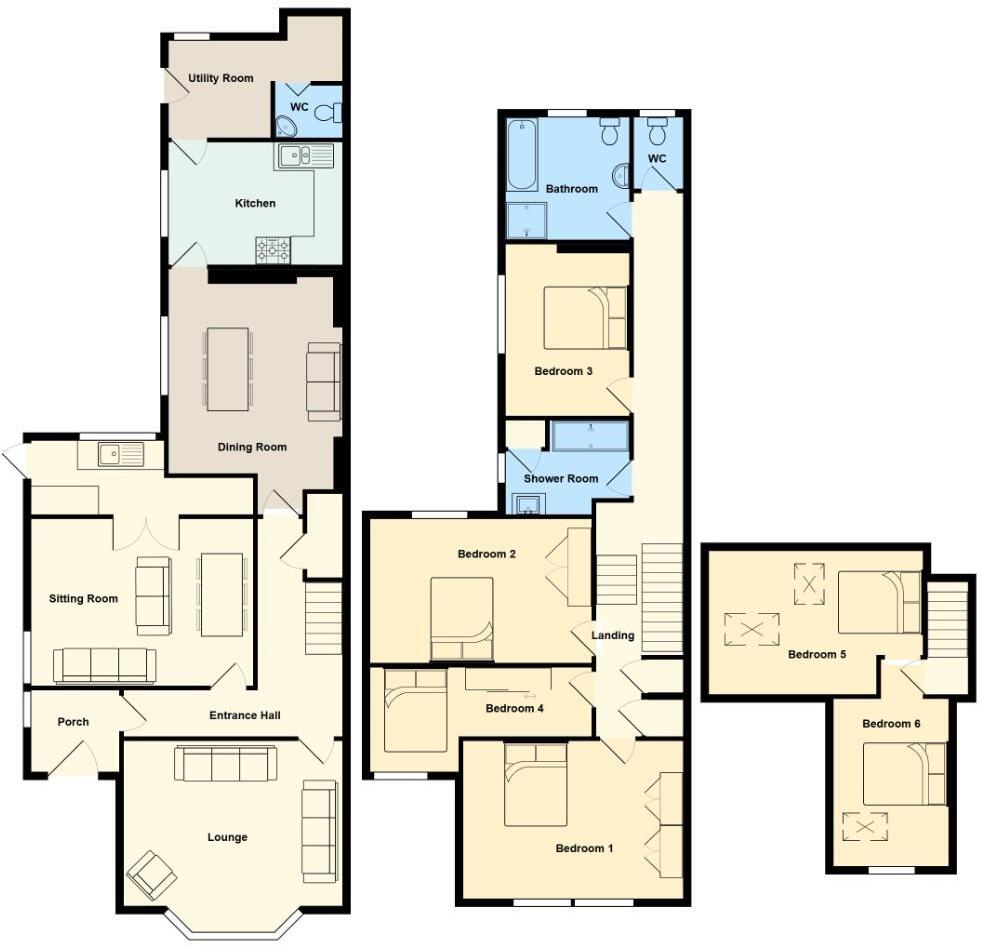 Clive Place, Penarth floorplan