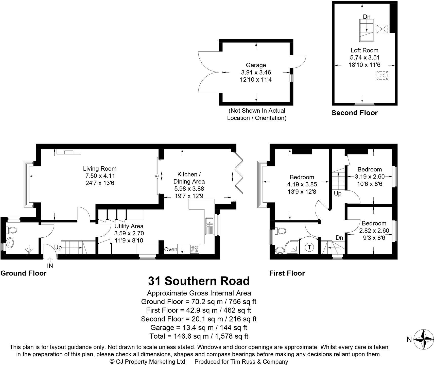 Southern Road, Thame, OX9 floorplan