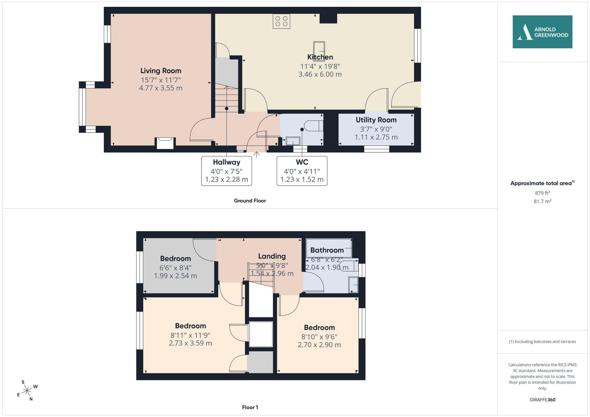 Hunters Croft, Kendal, LA9 floorplan