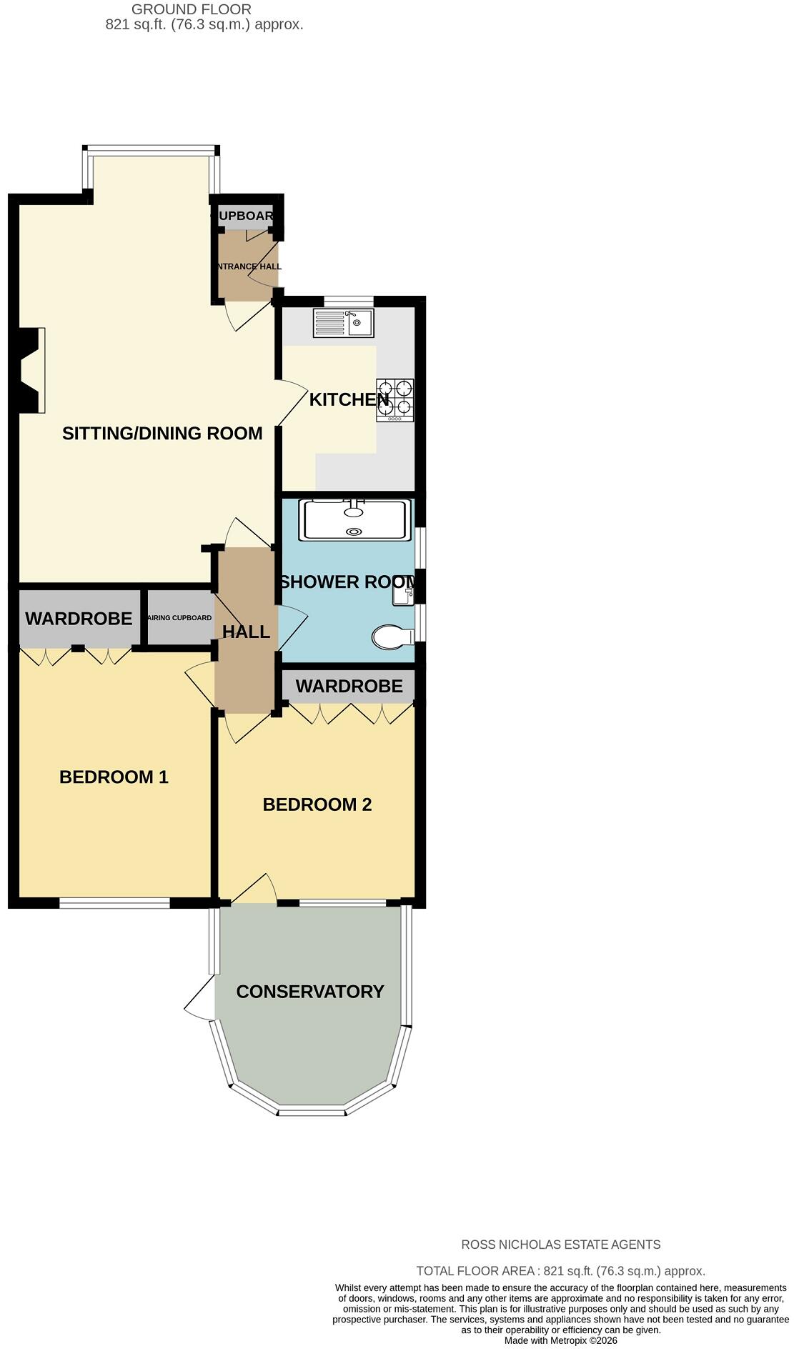 Stratford Place, Lymington, Hampshire. SO41 9TL floorplan