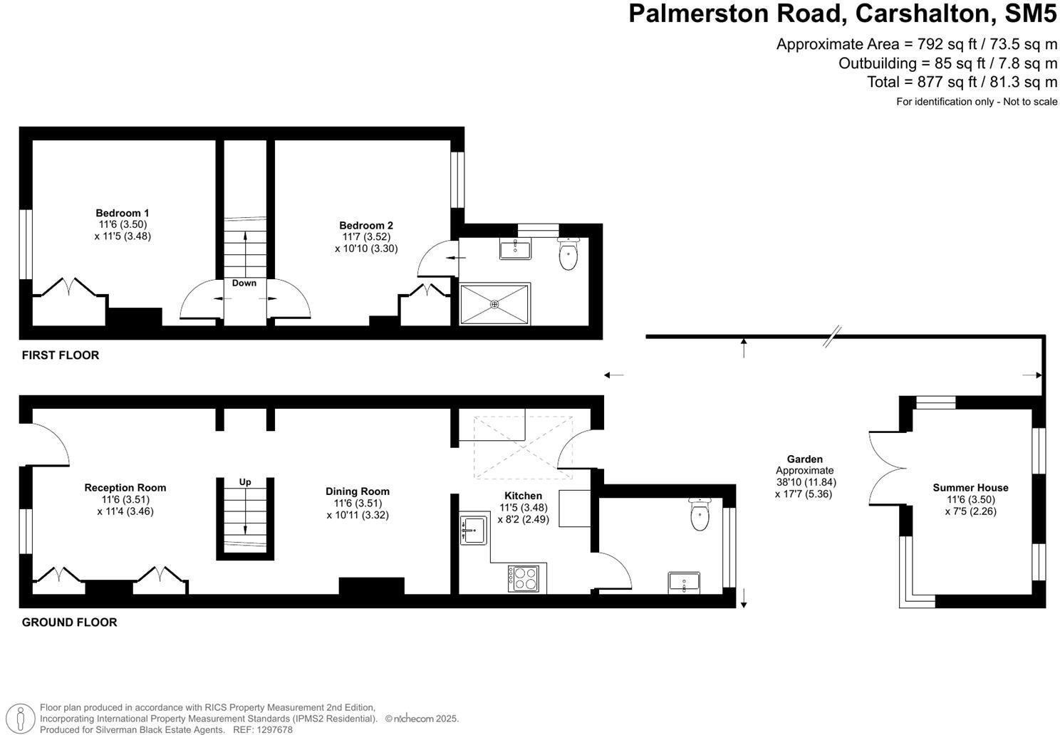 Palmerston Road, Carshalton floorplan
