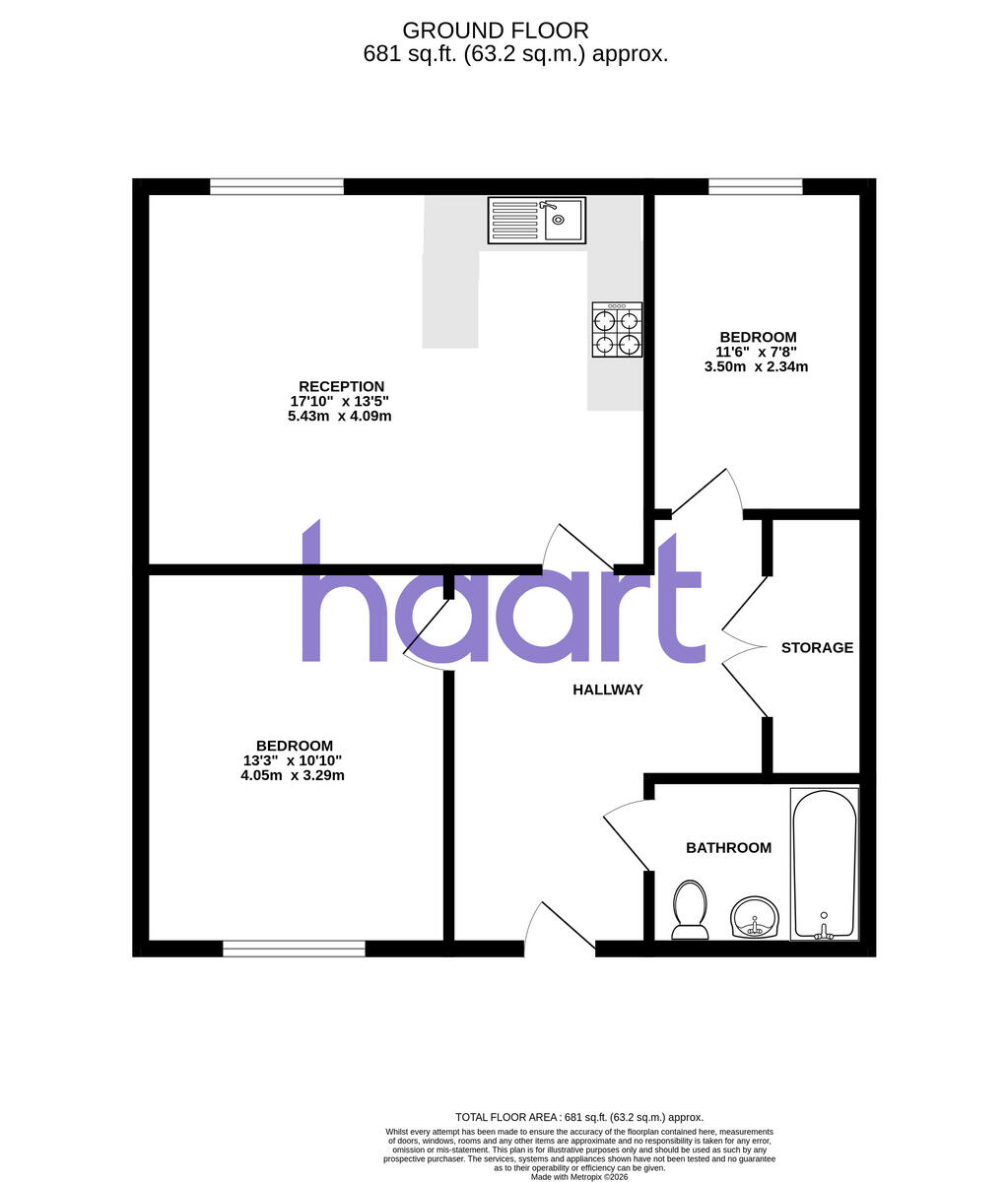 Heath Way Shenley, Hertfordshire floorplan