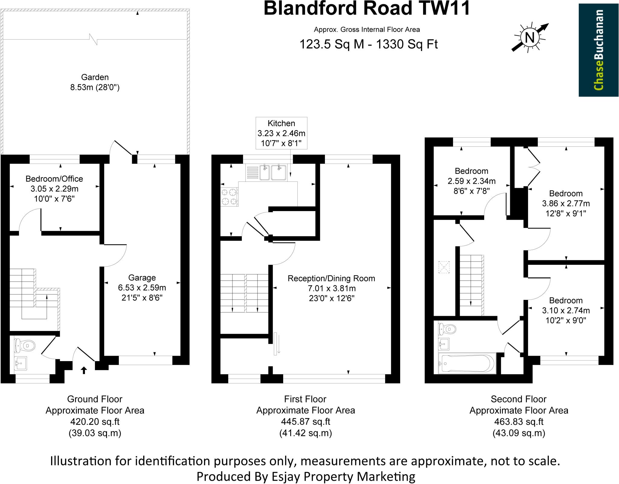 Blandford Road, Teddington floorplan