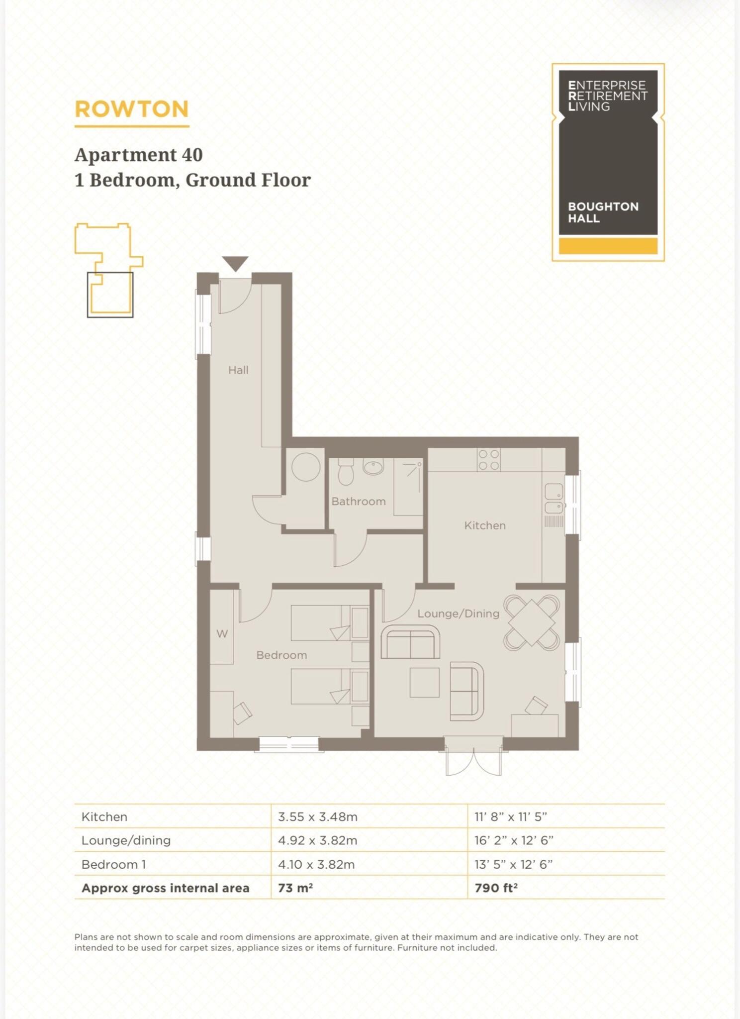 Apt 40, Boughton Hall Filkins Lane, Chester - CH3 5BG floorplan