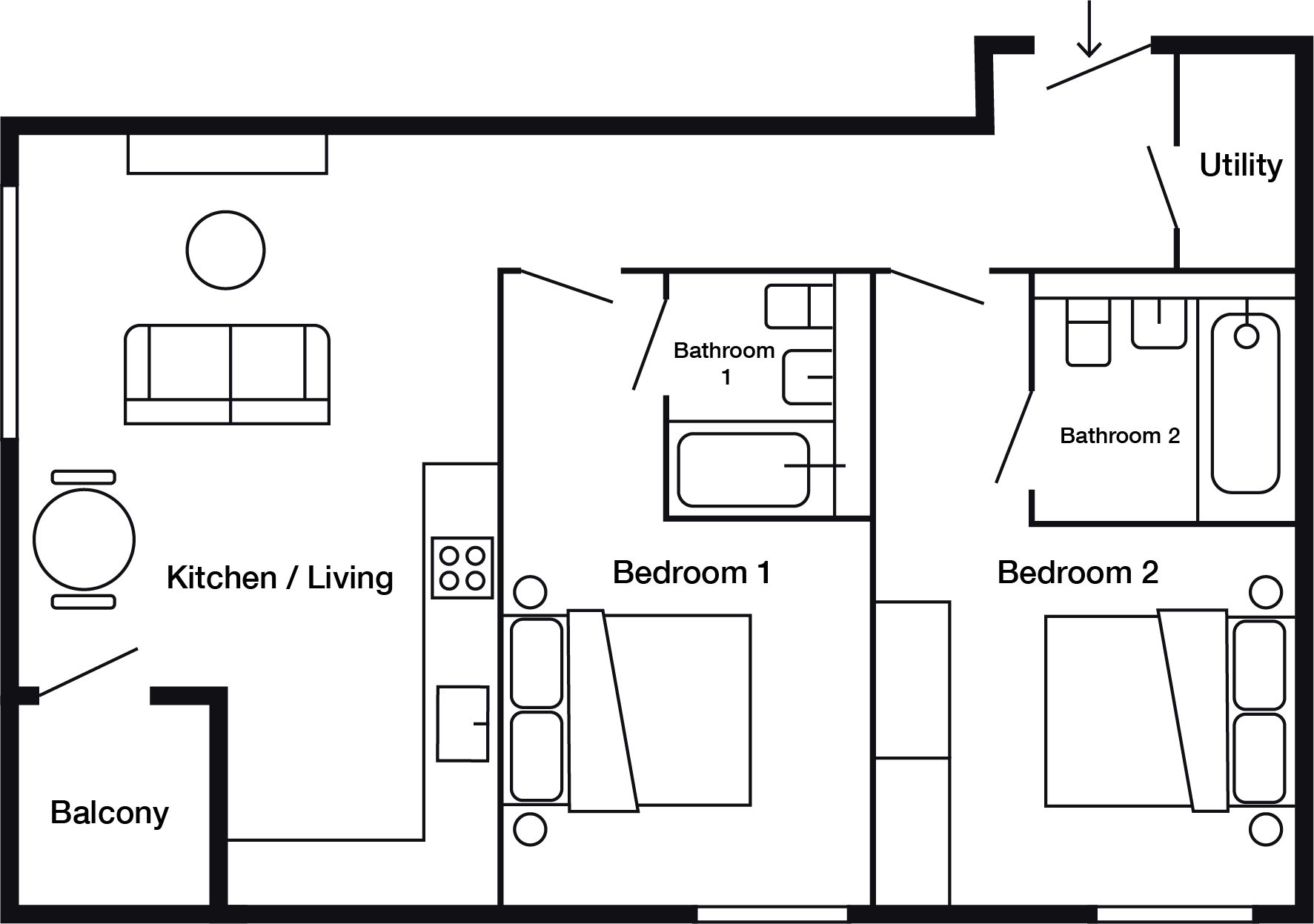 The Junction, Canal Quarters, Whitehall, Leeds floorplan