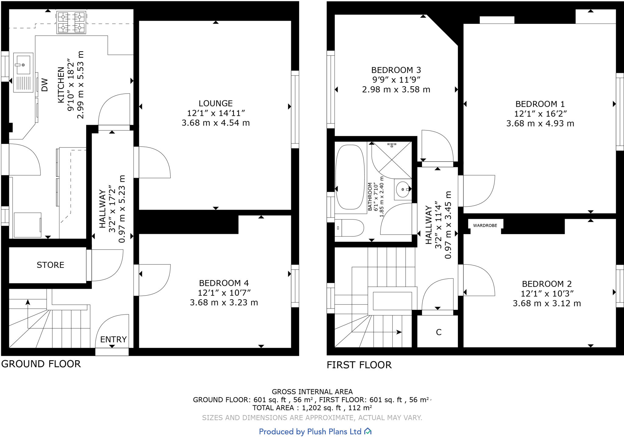 85 Kirkland Park Avenue, Strathaven, ML10 6DY floorplan