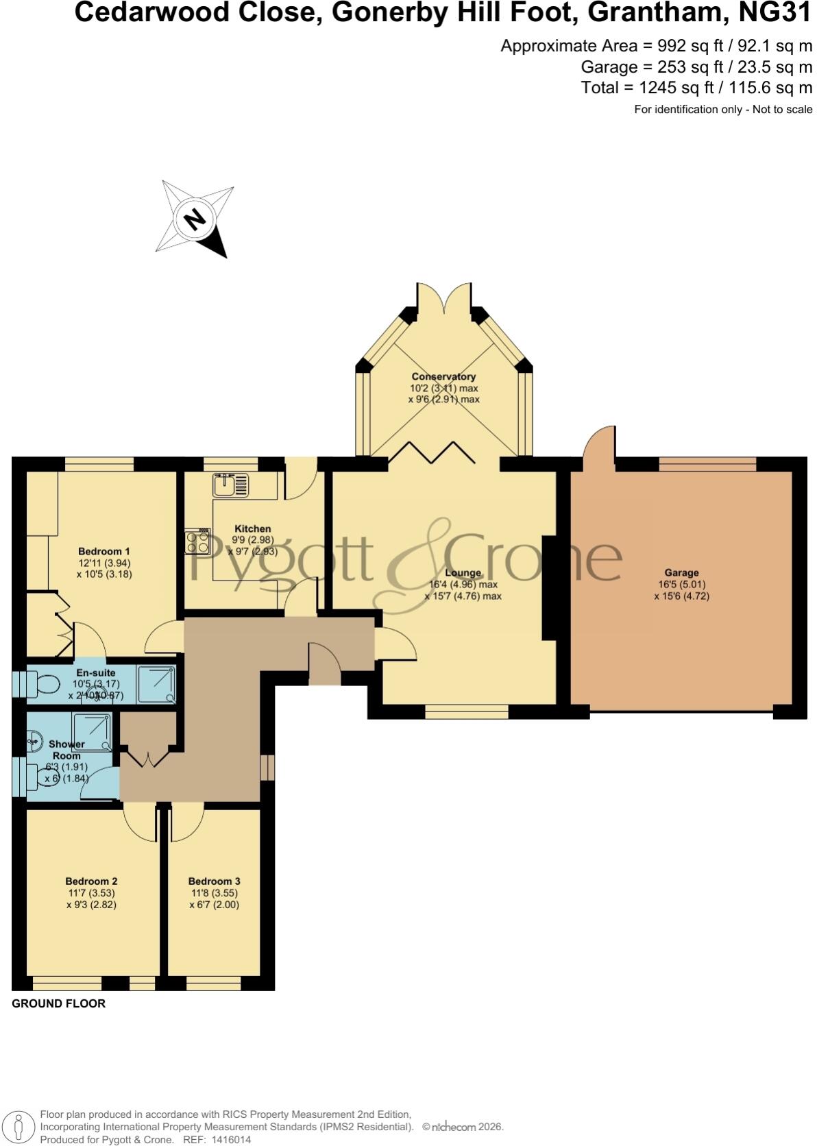Cedarwood Close, Gonerby Hill Foot, Grantham, Lincolnshire, NG31 floorplan