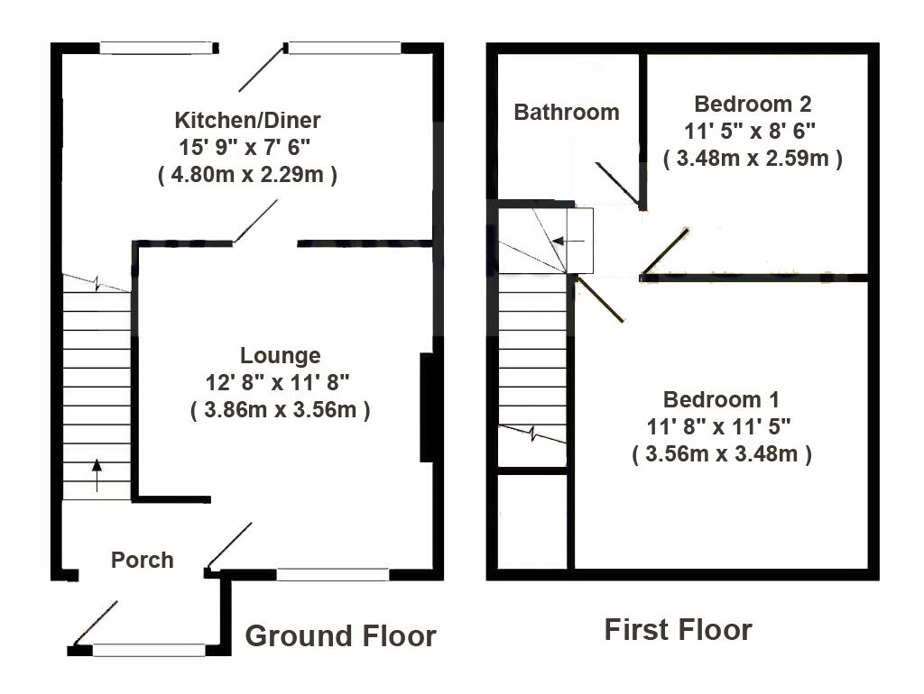 Byron Avenue, Beddau, Pontypridd CF38 2TW floorplan