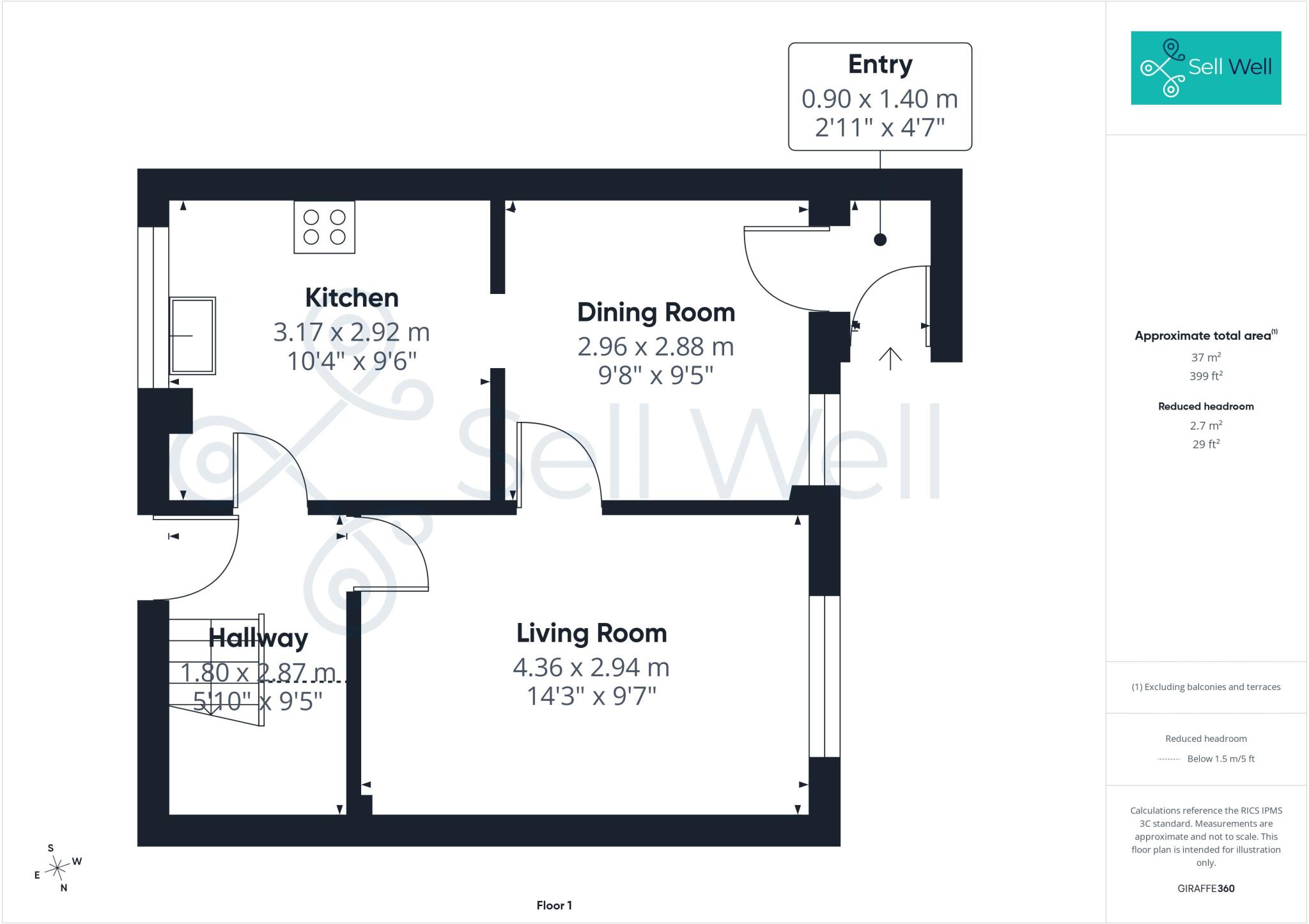 Wodens Avenue, Salford floorplan