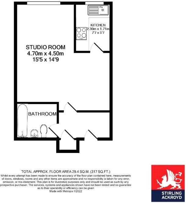 Harvey Lodge, Harvey Road, Guildford, Surrey, GU1 floorplan