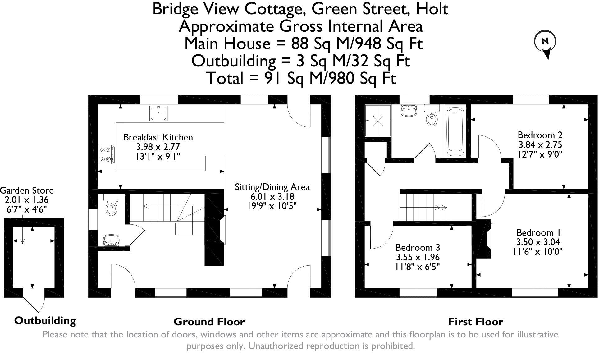 Green Street, Holt floorplan