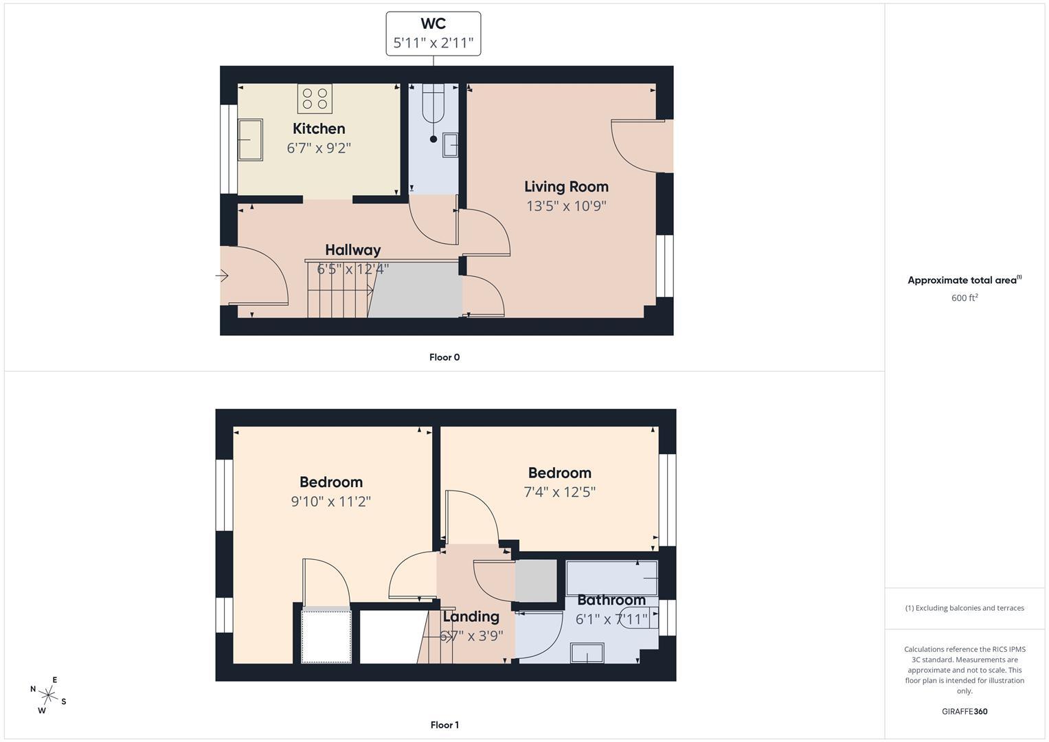 Longmead End, Cheddar floorplan