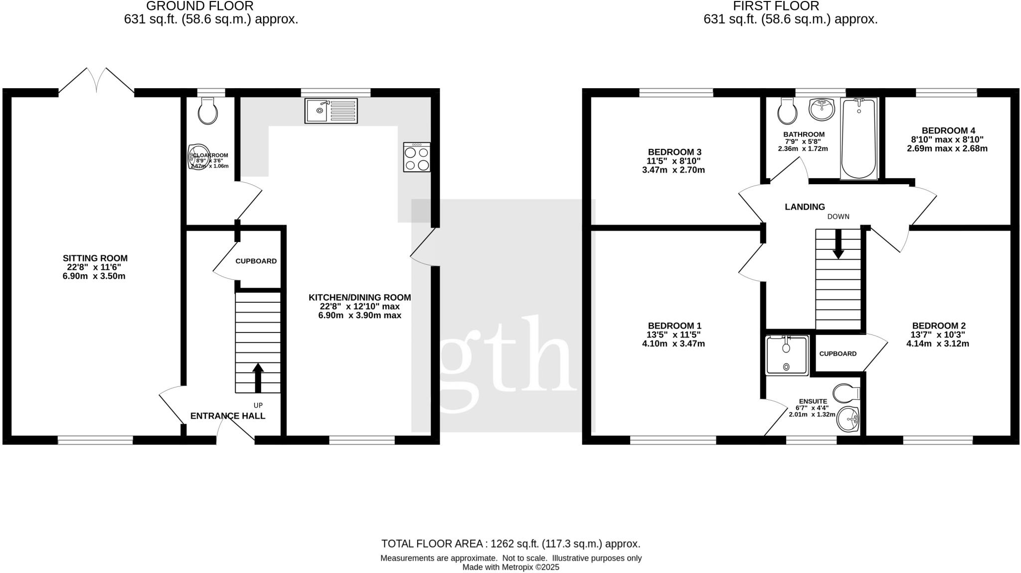 39, Willow Rise, Witheridge, Tiverton, Devon, EX16 floorplan