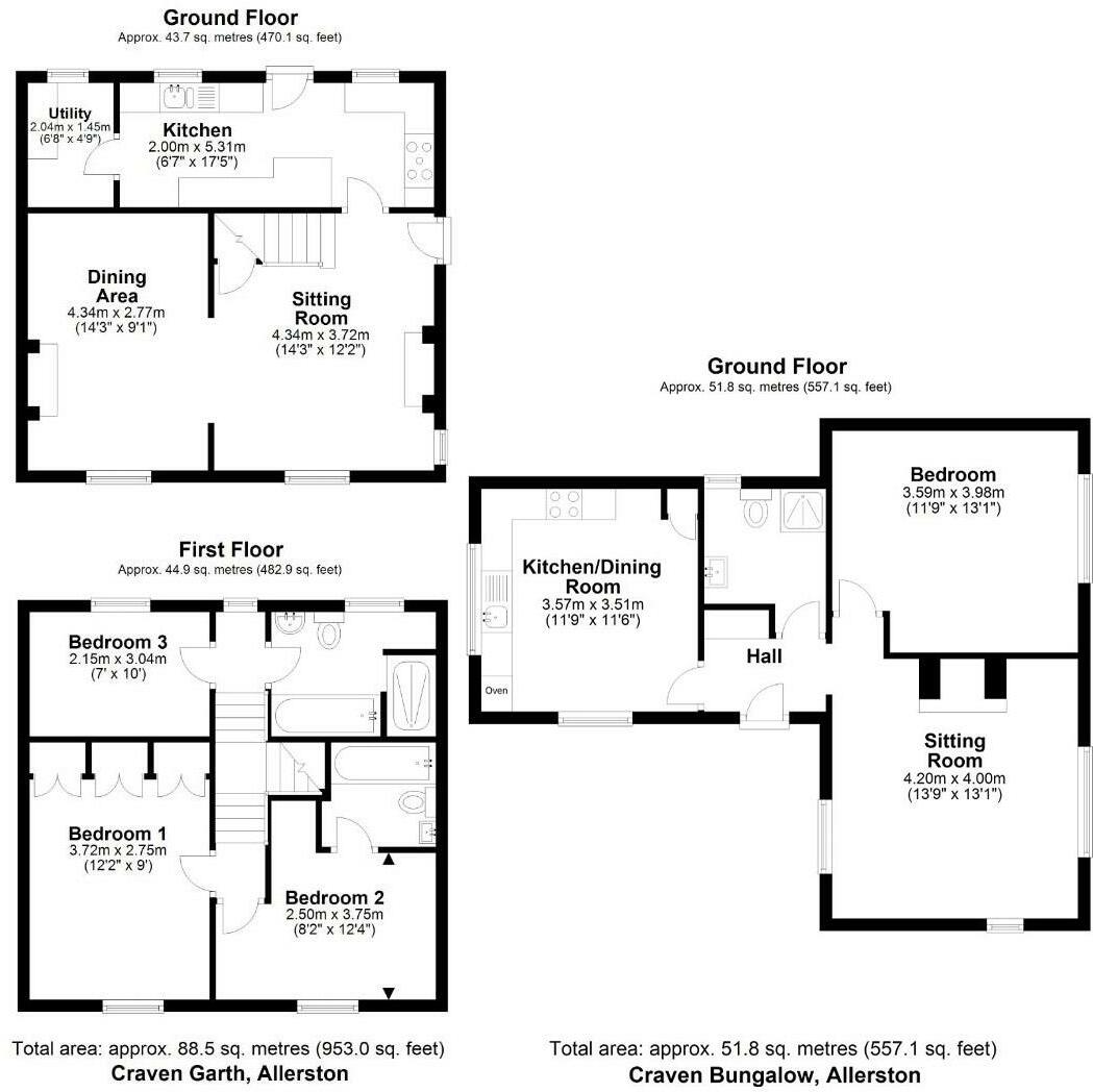 Craven Garth, Main Street, Allerston, YO18 7PG floorplan