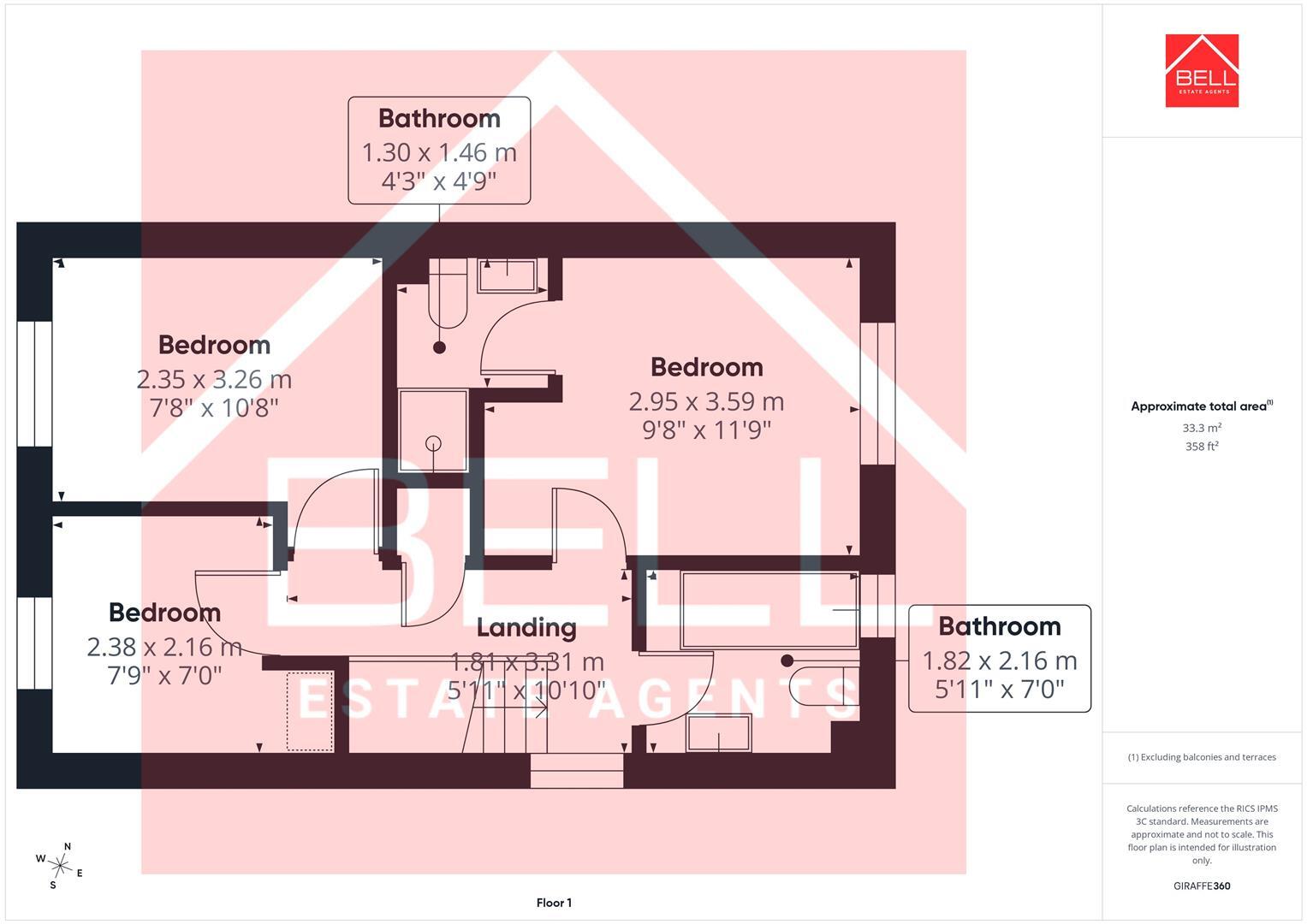 August Courtyard, The Staiths floorplan