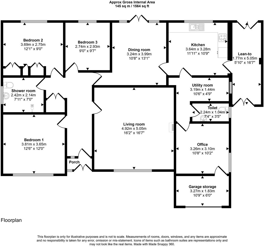 Awel Tywi, Llangunnor, Carmarthen floorplan