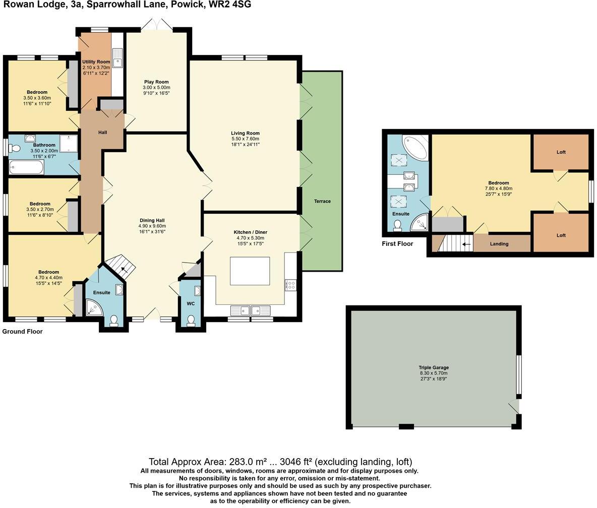 Sparrowhall Lane, Powick, Worcester, Worcestershire, WR2 floorplan