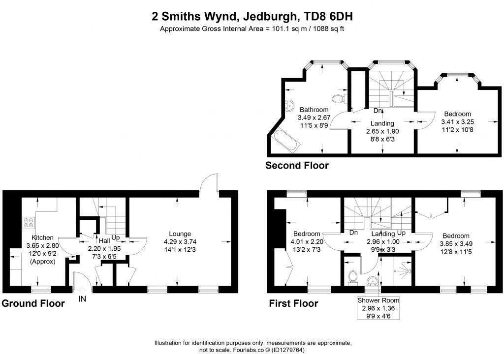 2 Smith's Wynd, Jedburgh, TD8 6DH floorplan
