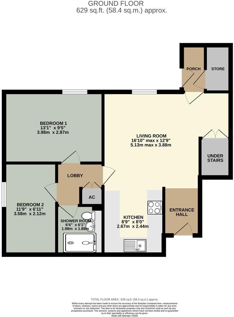 2, Clifford Close, Penrith floorplan