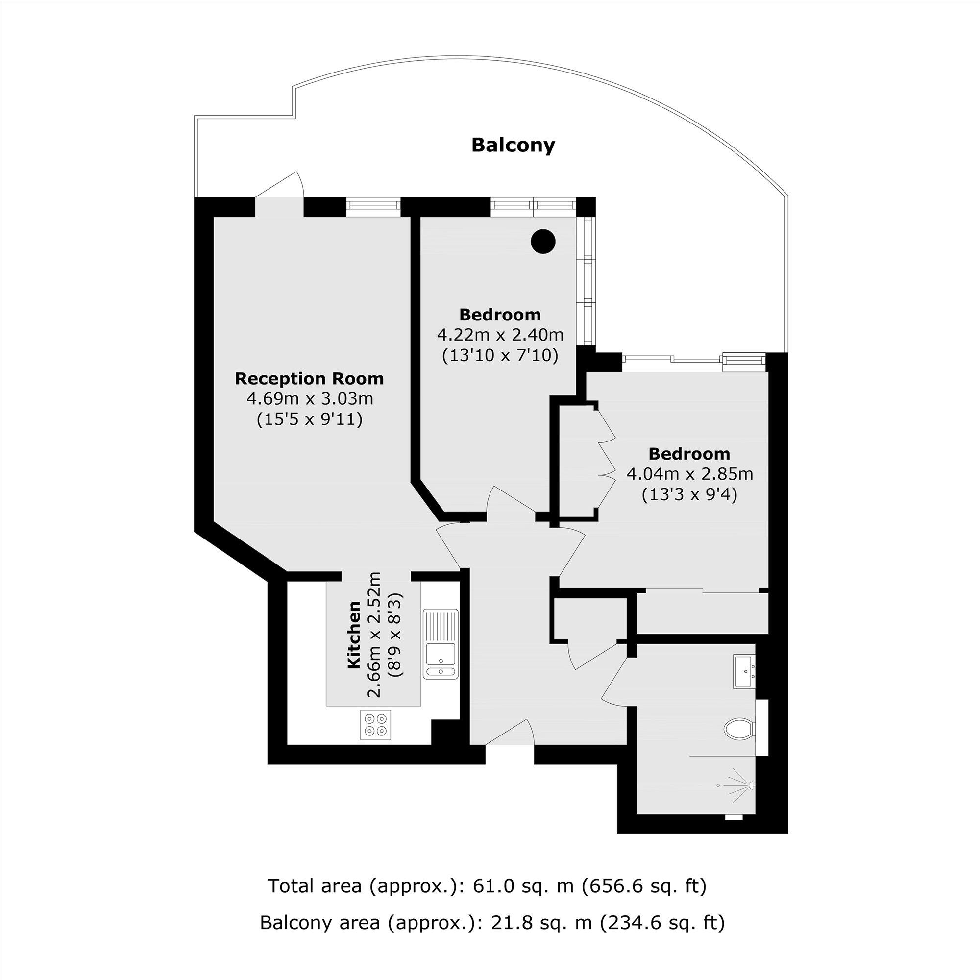 Jellicoe House, Nine Elms floorplan