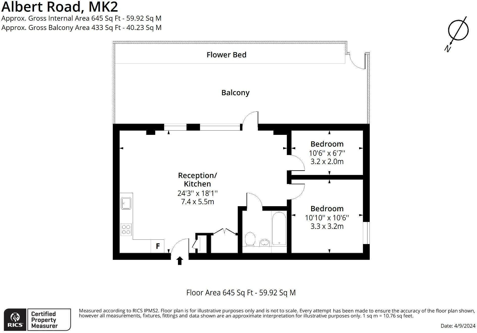 Beacon Place, Milton Keynes, Buckinghamshire, MK2 floorplan