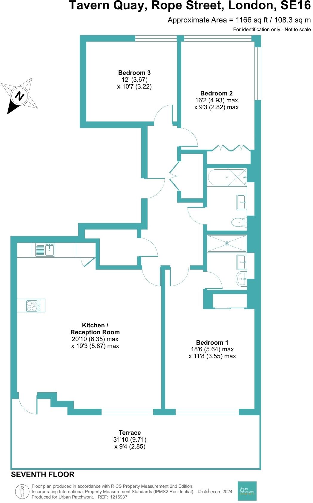 Tavern Quay, Rope Street, Surrey Docks SE16 floorplan