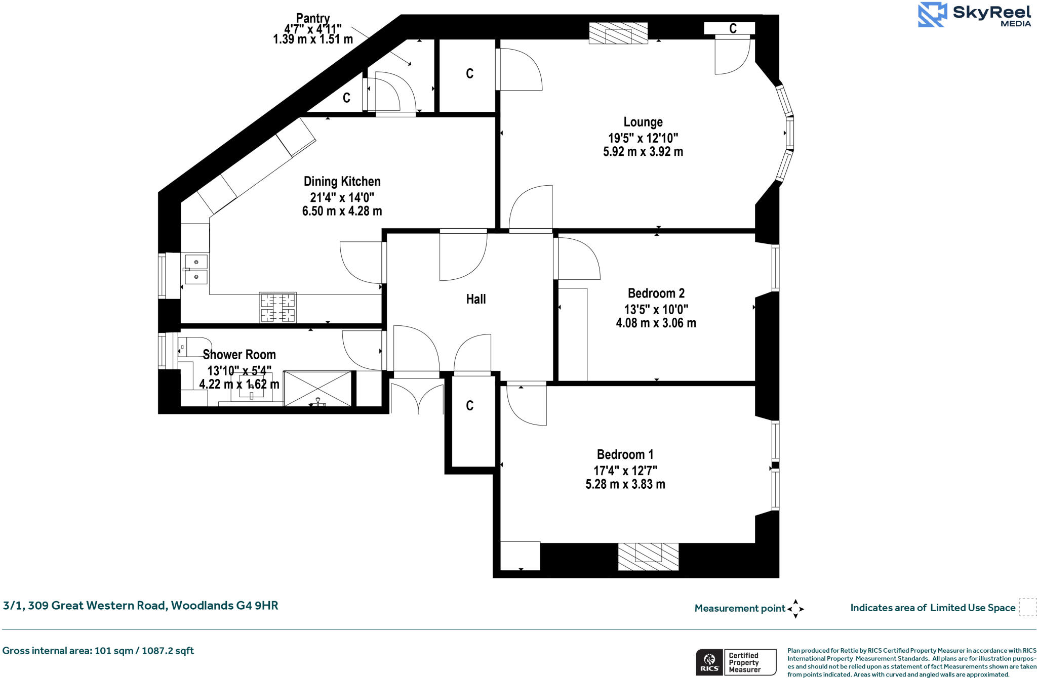 Great Western Road, Woodlands, Glasgow floorplan