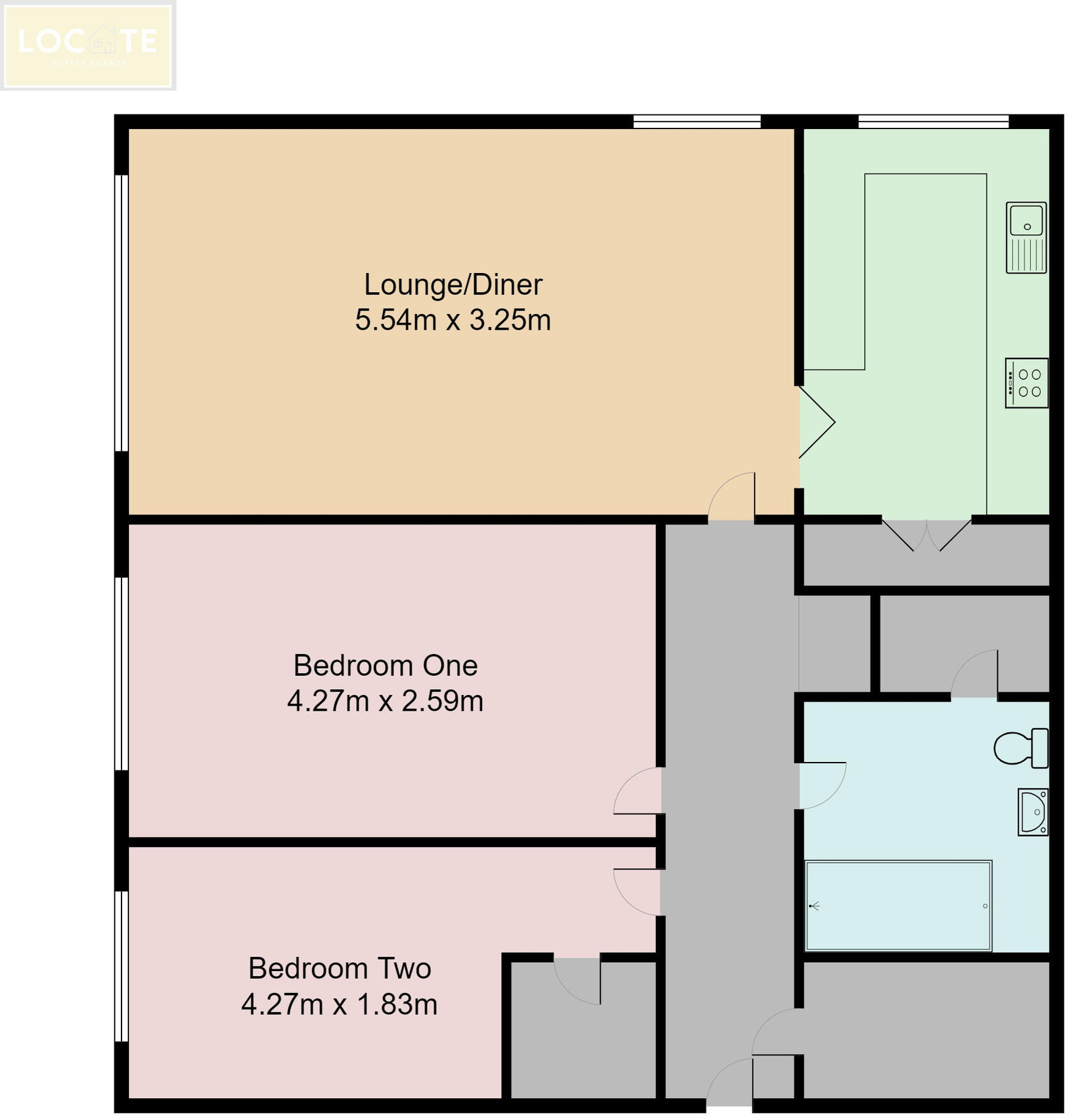 Harcourt Close, Urmston floorplan