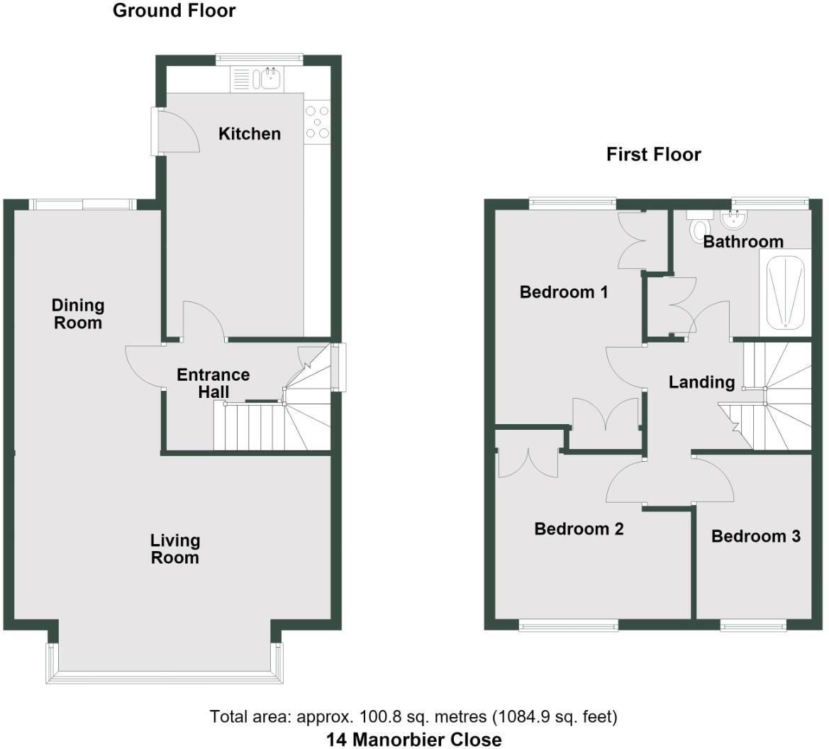 Manorbier Close, Dinas Powys floorplan