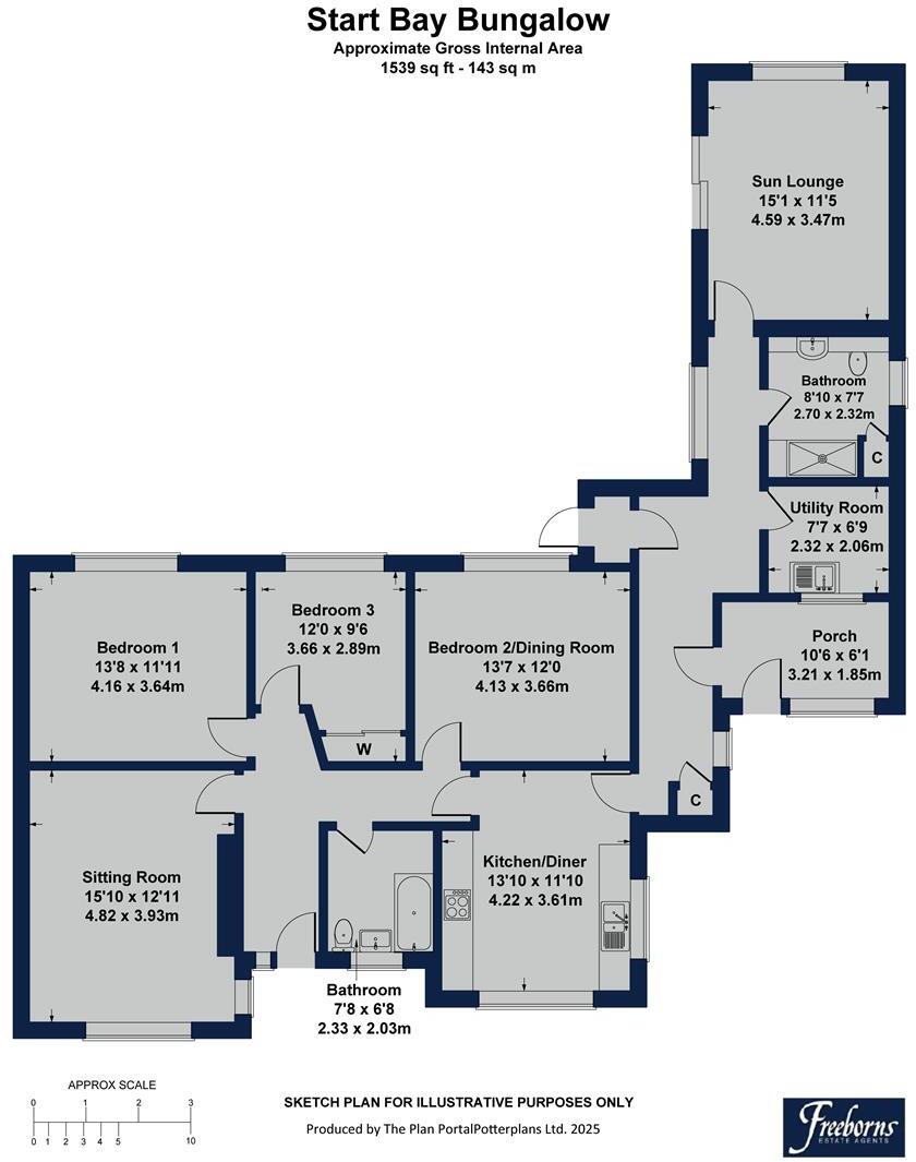 Totnes Road, Strete floorplan