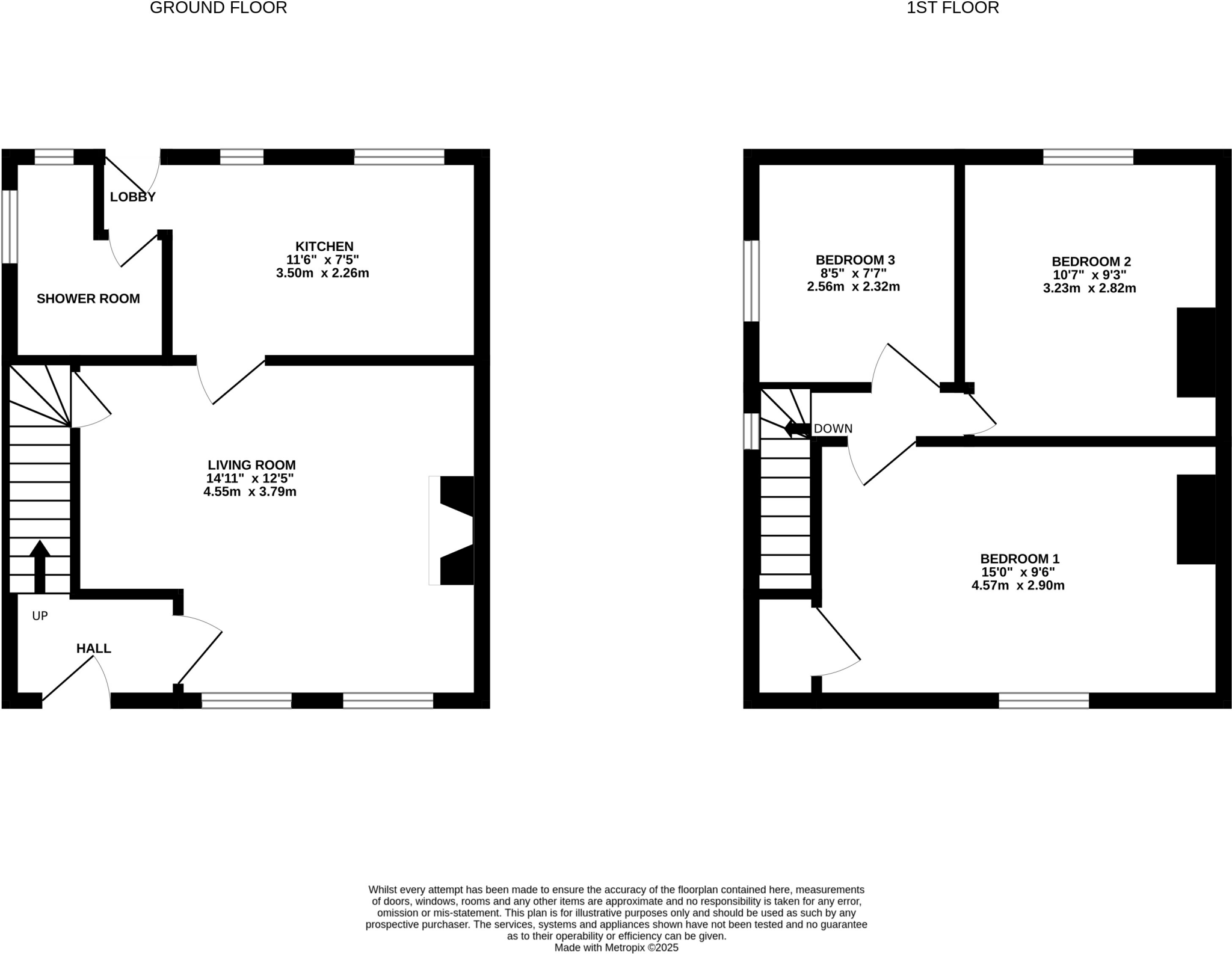 Council Houses, Mill Road floorplan